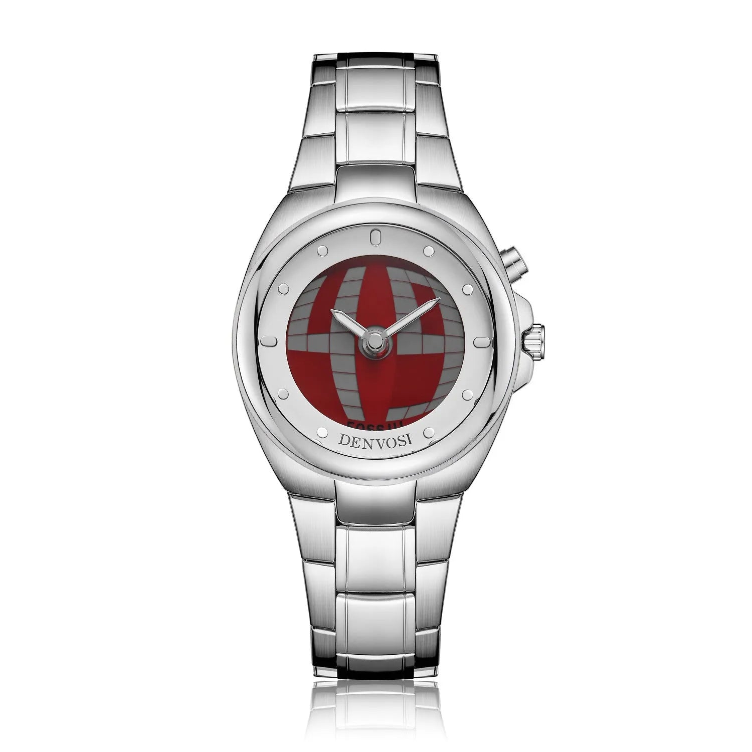 Y2K vintage digital watch with dual display, 40mm mineral glass dial and alloy strap