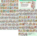Haemorrhoid tape packaging stickers with cute cartoon characters printed on Japanese paper