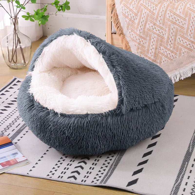 Waterproof cloth dog kennel with semi-surrounded warm room design in multiple colour options