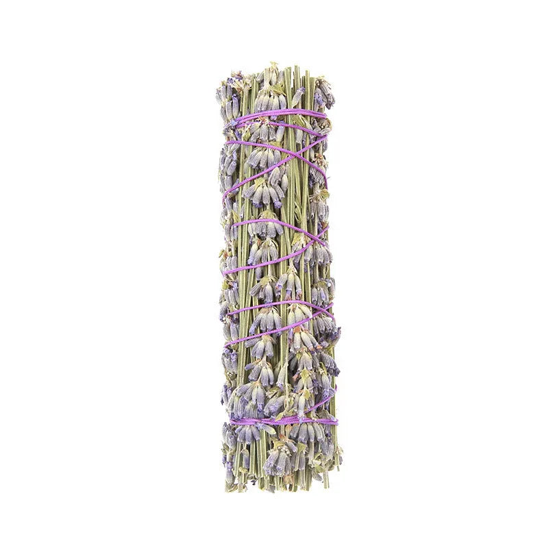 Natural dried flower lavender aromatherapy stick measuring 4 inches long