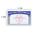 Transparent PVC card holder for social security cards and student IDs