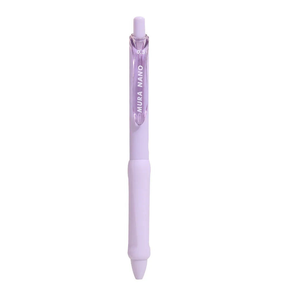 Plastic 0.5mm macaron colour press gel pen in smoked brown for student stationery