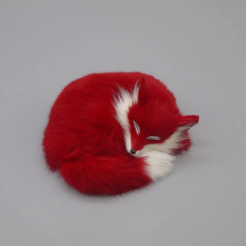 Artificial white fox fur car dashboard decoration with textured appearance