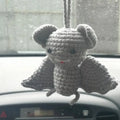 Plush hand-woven car hanging ornament with Halloween cartoon design on polyester fabric