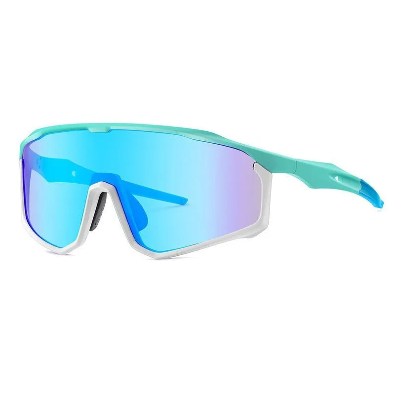 Colourful full-frame mountaineering goggles for climbing and snow sports, showing sample colour options.