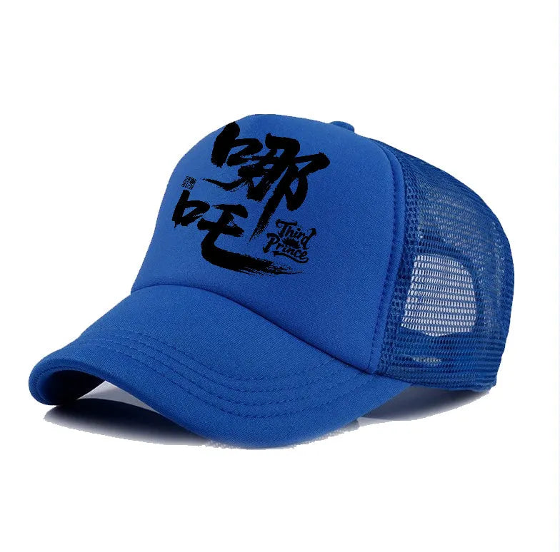 Men's polyester baseball cap in six colour options with adjustable back