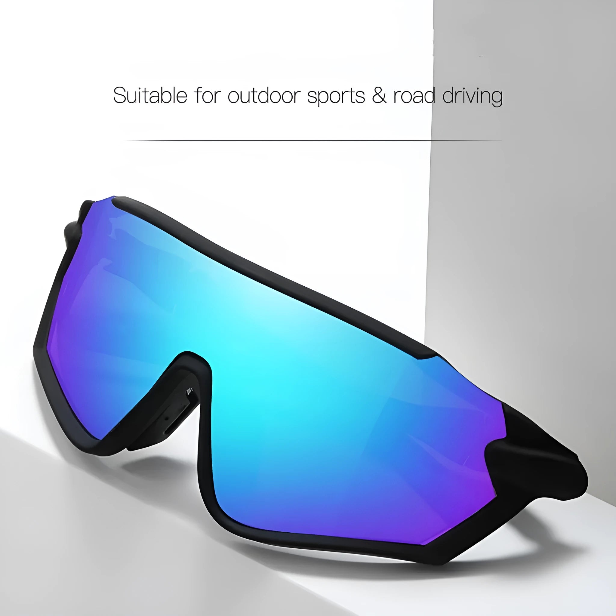 UV400 bicycle windproof goggles with full rim PC frame in DL frame colour option