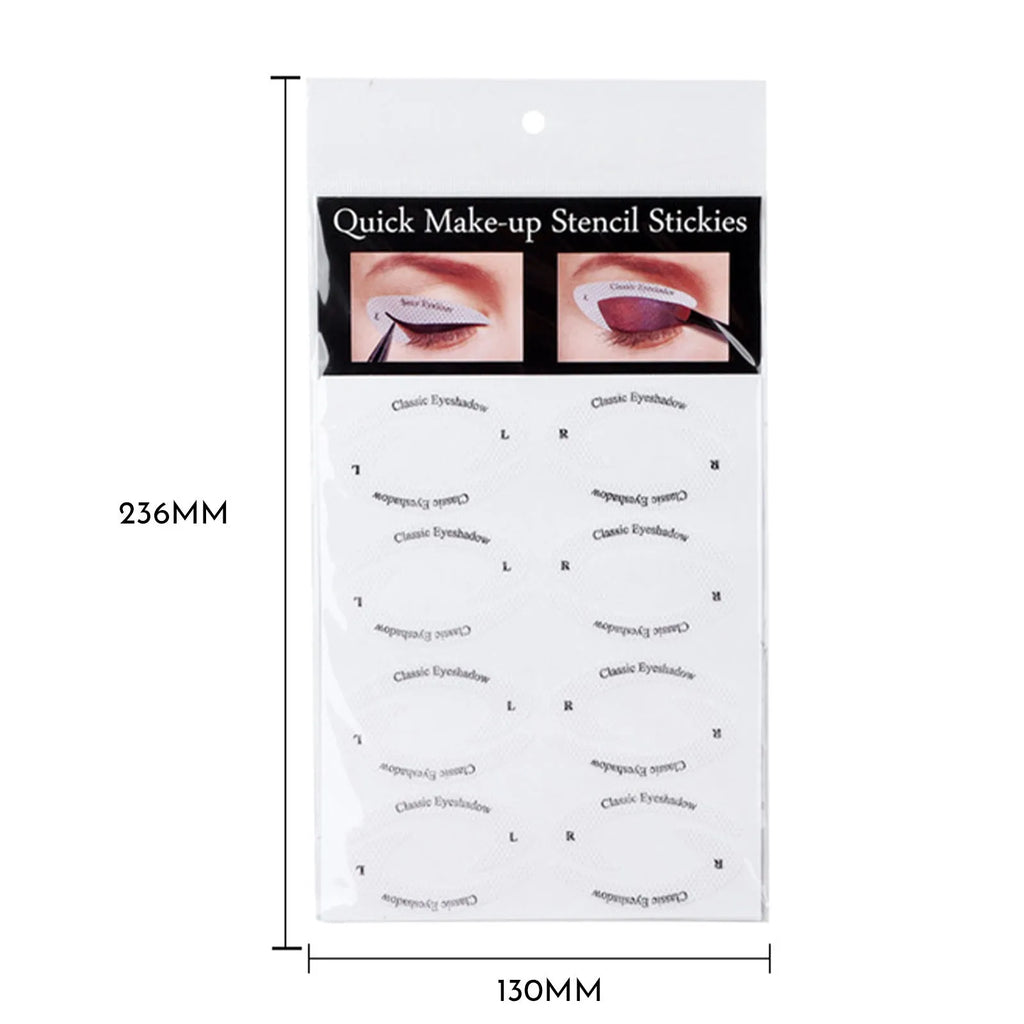Four reusable flexible eyeliner sticker makeup templates for creating precise eye designs