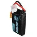 7.4V 1200mAh lithium battery for RC remote control cars and ships measuring 15x36x70mm