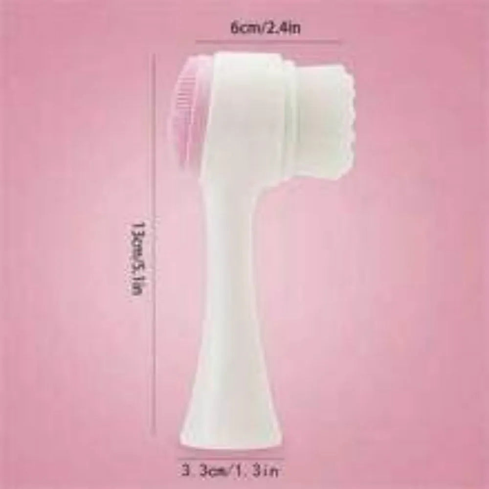 Blue nylon pet paw brush for dogs and cats measuring 13.5cm in length