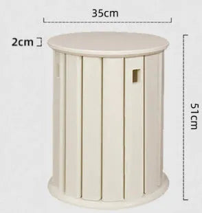 Stackable iron dining stool set with round metal seat in modern simple style