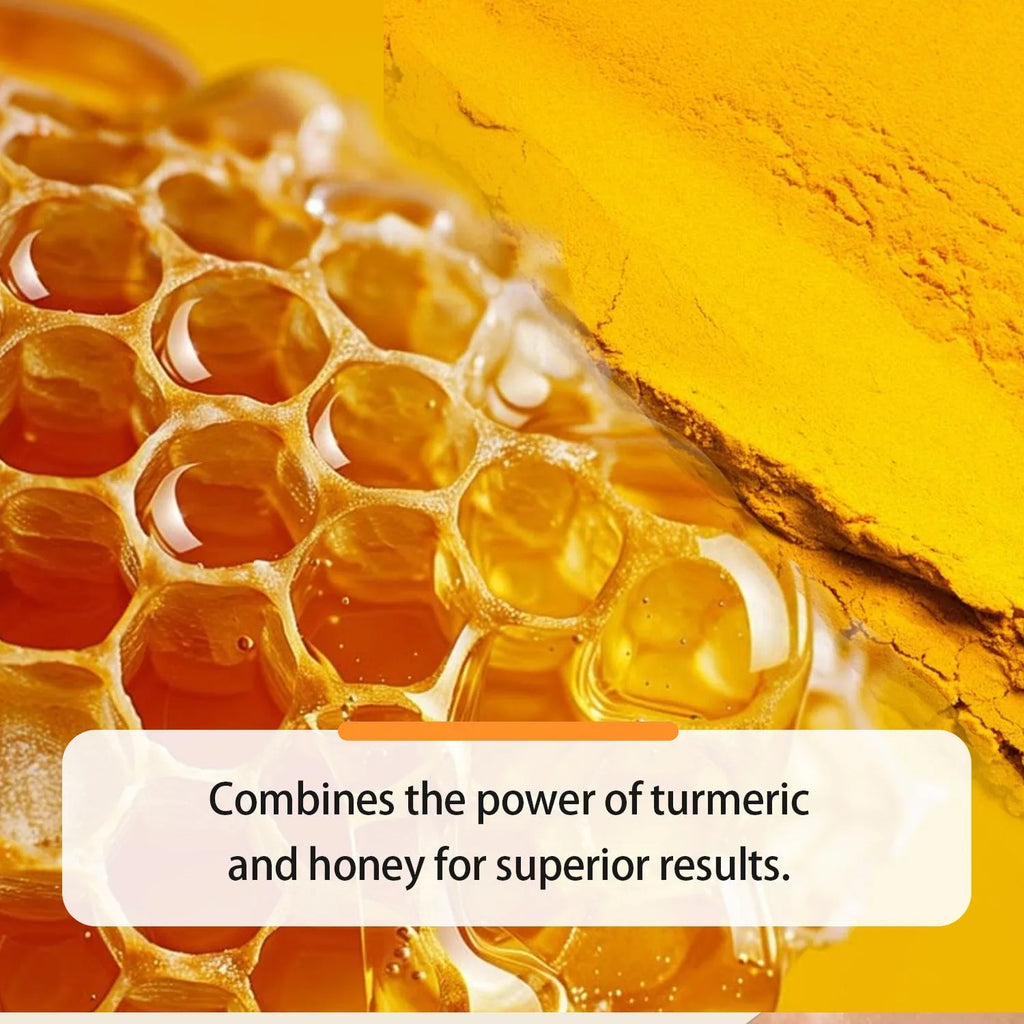 30ml bottle of turmeric honey essential oil for facial beauty makeup in neutral packaging