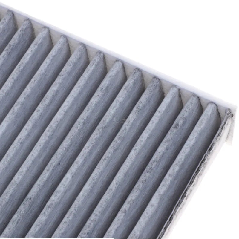 Geely car air conditioning filter element with grid measuring 215x210x30mm
