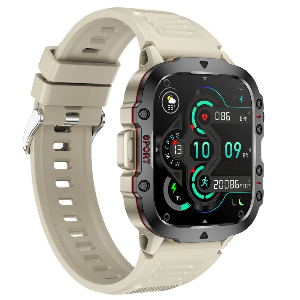 QX11 Smart Bluetooth Watch with TFT screen and zinc alloy case on a wrist.
