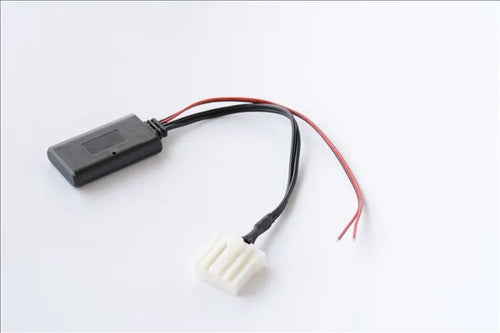 Black Bluetooth audio cable for Mazda vehicles with MEDIA button compatibility