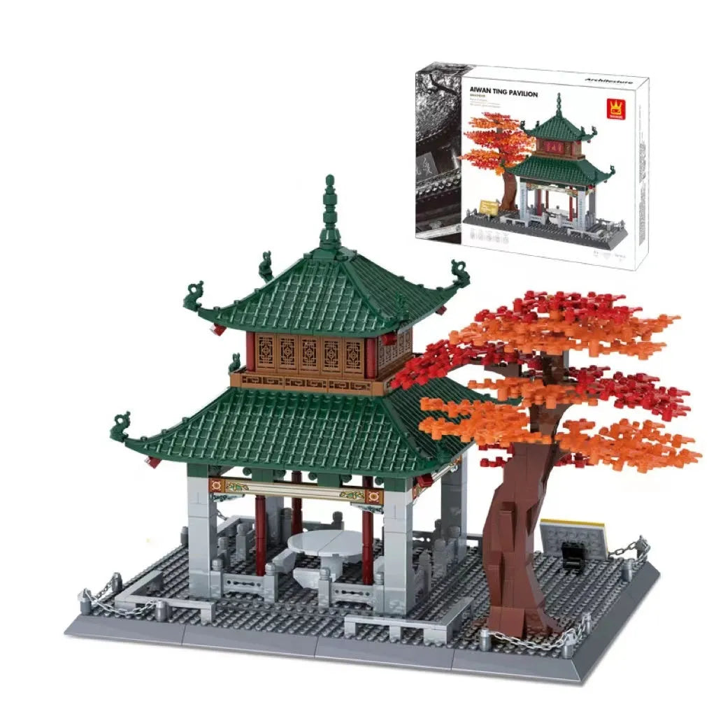 Wange small particle building blocks set with over 800 pieces for world landmark model construction