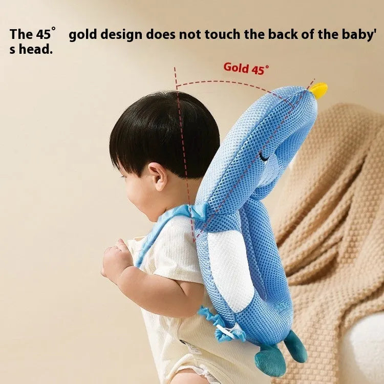 Baby anti-collision pillow with cartoon animal designs for toddling fall protection in kneecap and sock styles