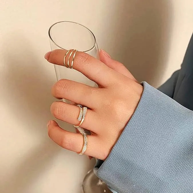14K gold plated geometric toe ring with 0.5 thickness plating in rhinestone design