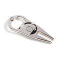 Zinc alloy golf ball yoke bottle opener tool in black, green, and silver colour options