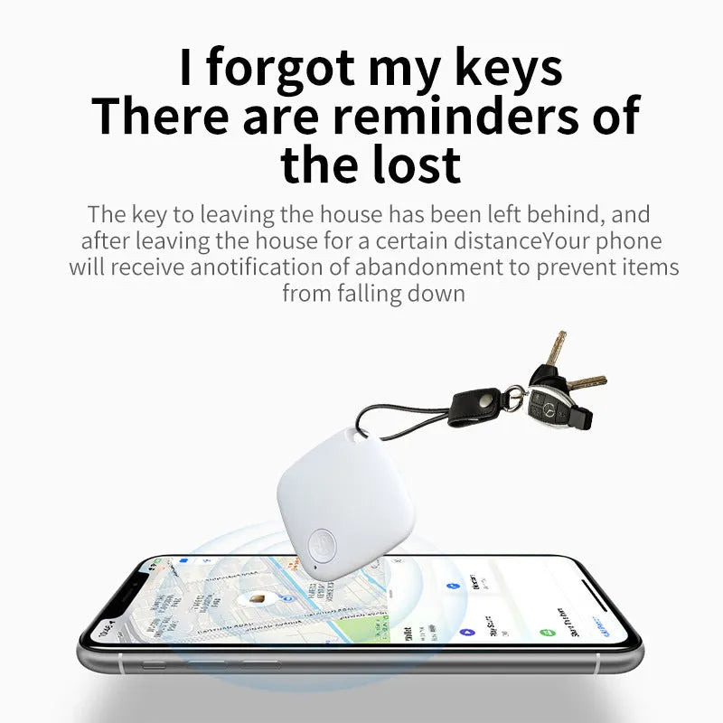 Diamond Global Bluetooth key finder and item tracker device in black, blue, green, pink, or white colours