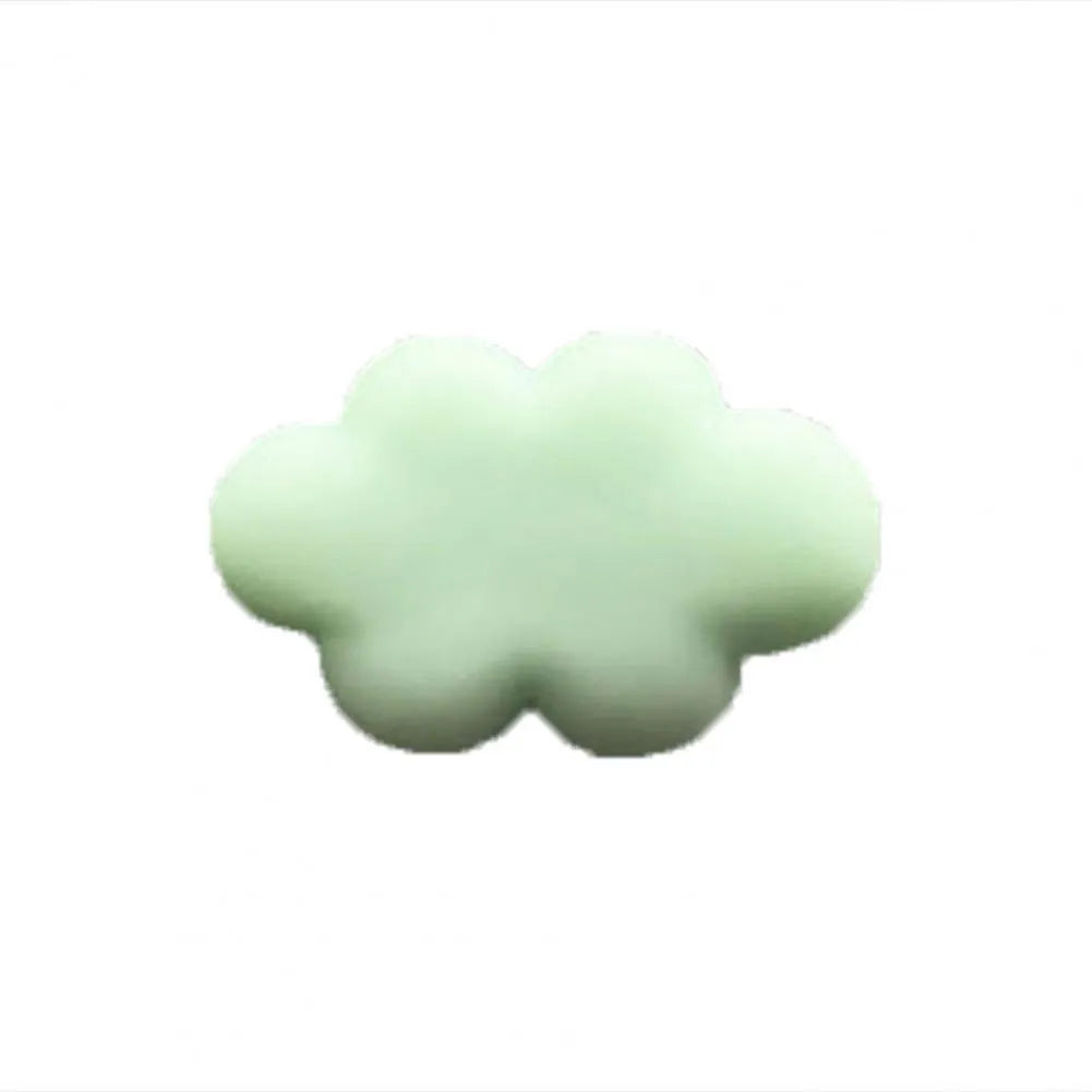Baiyun cartoon car fragrance clip in resin, shown in various colours for air vent mounting.