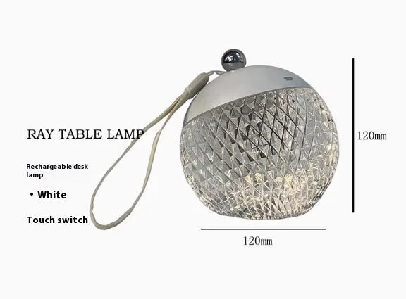 Portable dimmable touch control night lamp in minimalist European style design