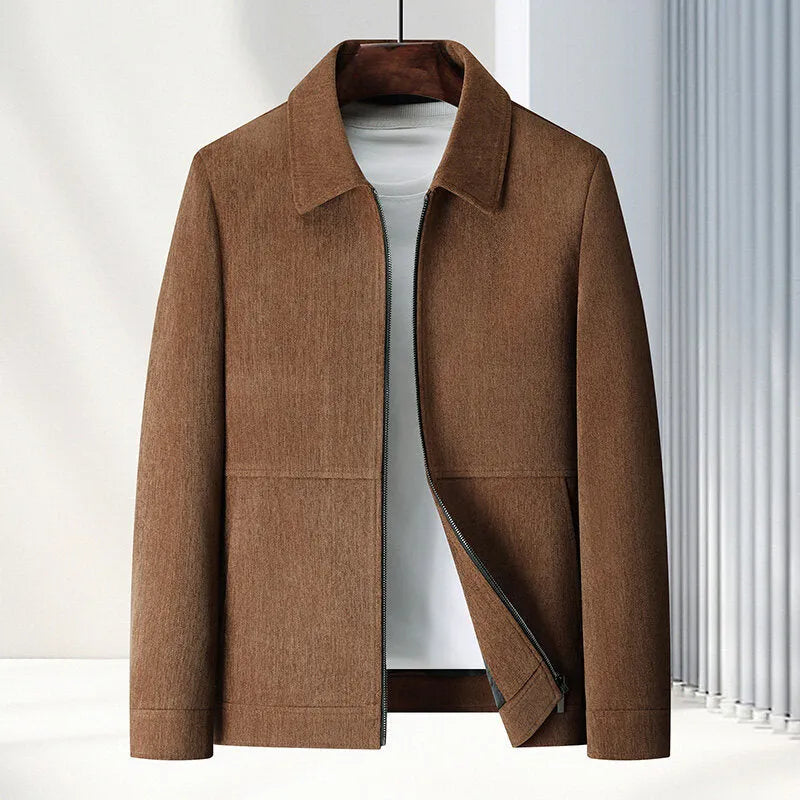 Men's slim fit lapel jacket in polyvinyl alcohol fibre available in four colours