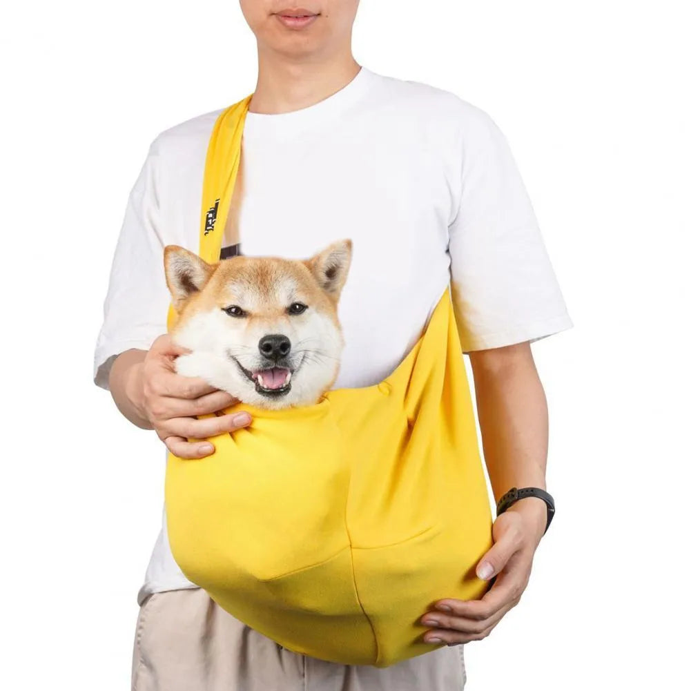 Large folding cat messenger backpack in multiple colours, shown with sturdy shoulder strap.