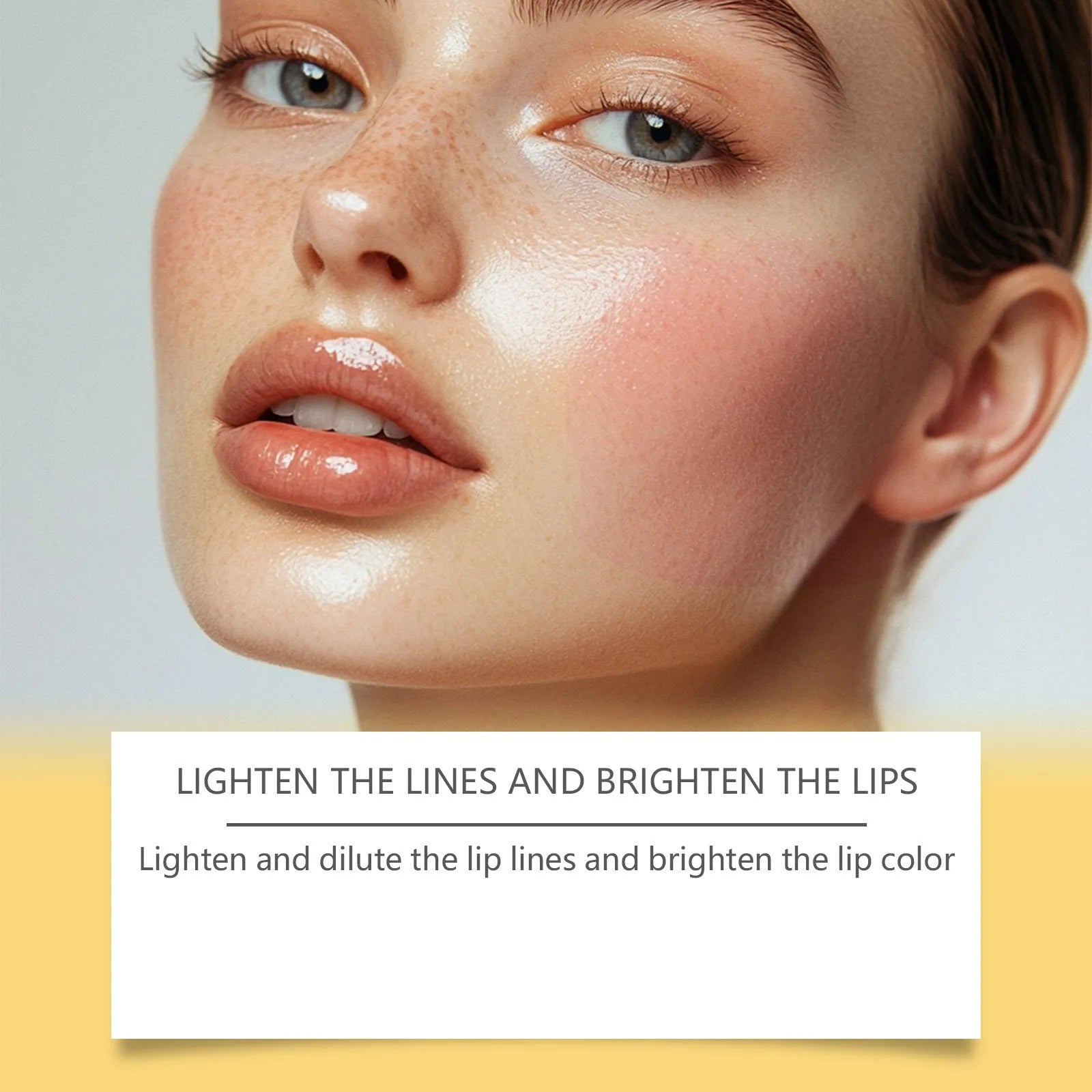 Gold foil discoloration nourishing lipstick tube showing 3.5g net content and vitamin E ingredients