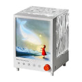 Aurora treasure box atmosphere projection lamp with star sea whale lighting effects