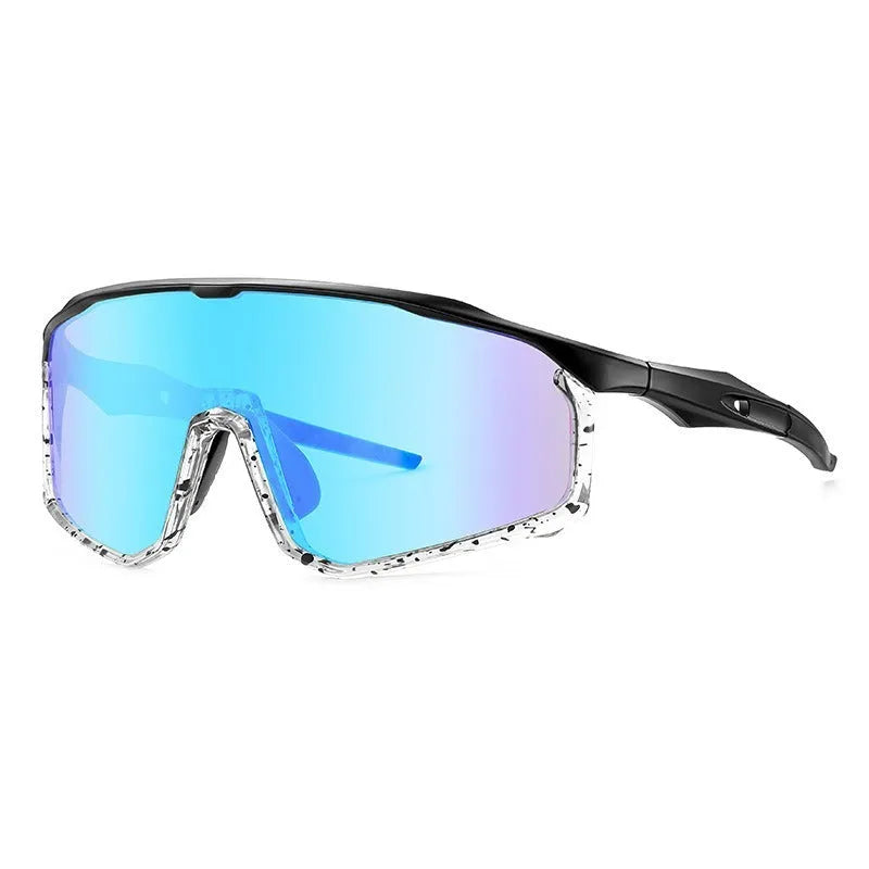 Colourful full-frame mountaineering goggles for climbing and snow sports, showing sample colour options.