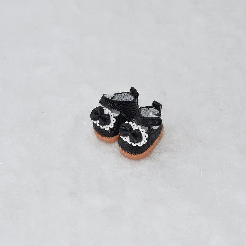 A pair of detailed PU doll replacement shoes for a 17cm tall doll, shown in a selected style and colour.
