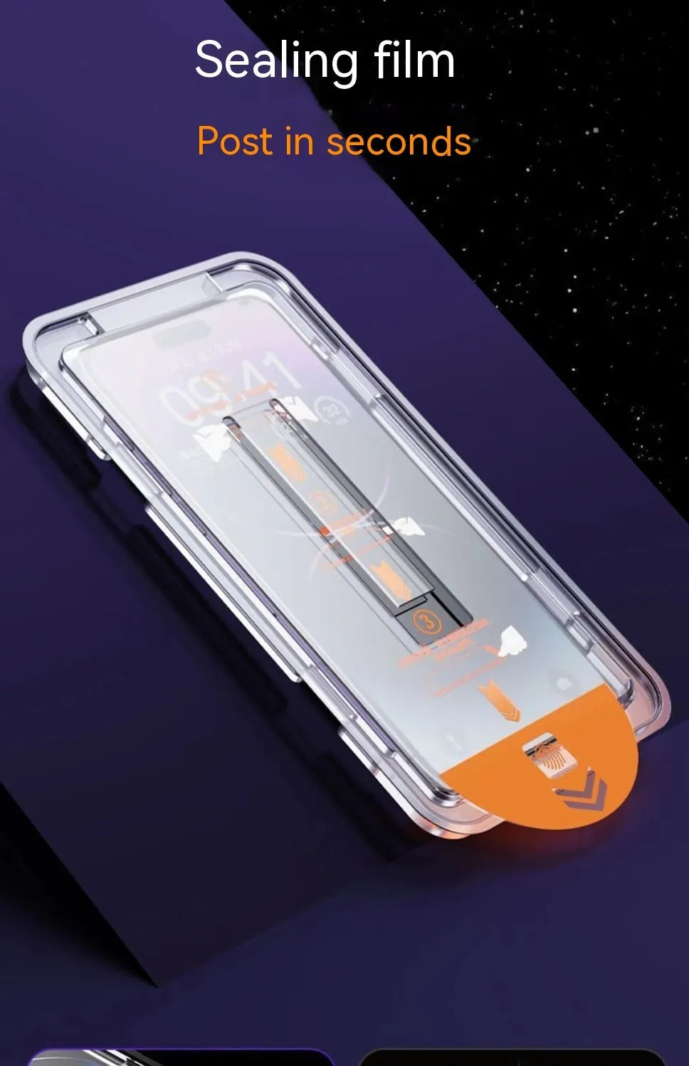 iPhone tempered glass privacy screen protector with dust-free peephole and anti fingerprint coating