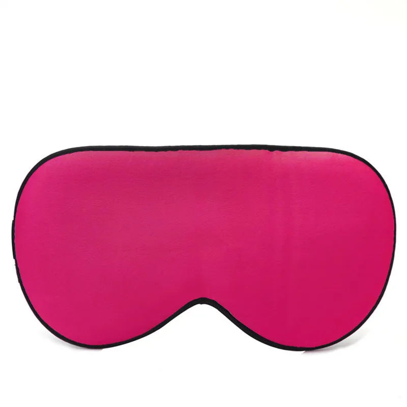 Double-sided mulberry silk sleep eye mask in multiple colours with adjustable elastic straps.