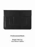 Integrated black laptop bracket bag with stand for 13.3 inch notebooks.