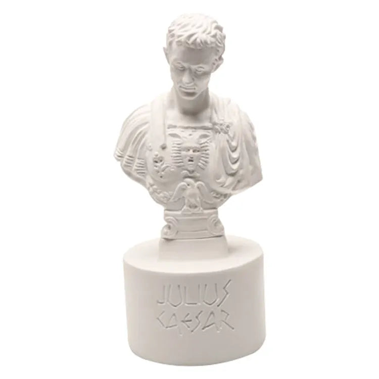 White synthetic resin American creative character pen holder for desktop stationery organisation
