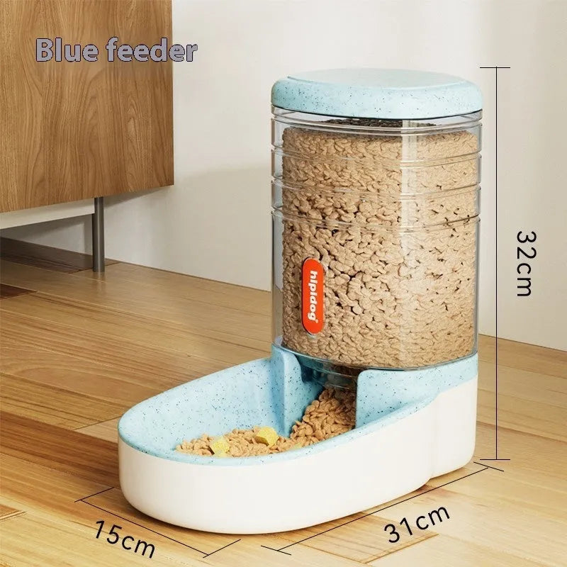 Grey automatic pet water fountain with 3.8L capacity for cats and dogs
