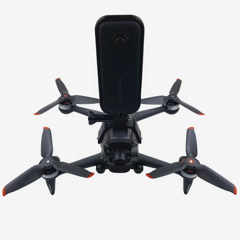 3D printed FPV drone top expansion bracket for GoPro-compatible action cameras