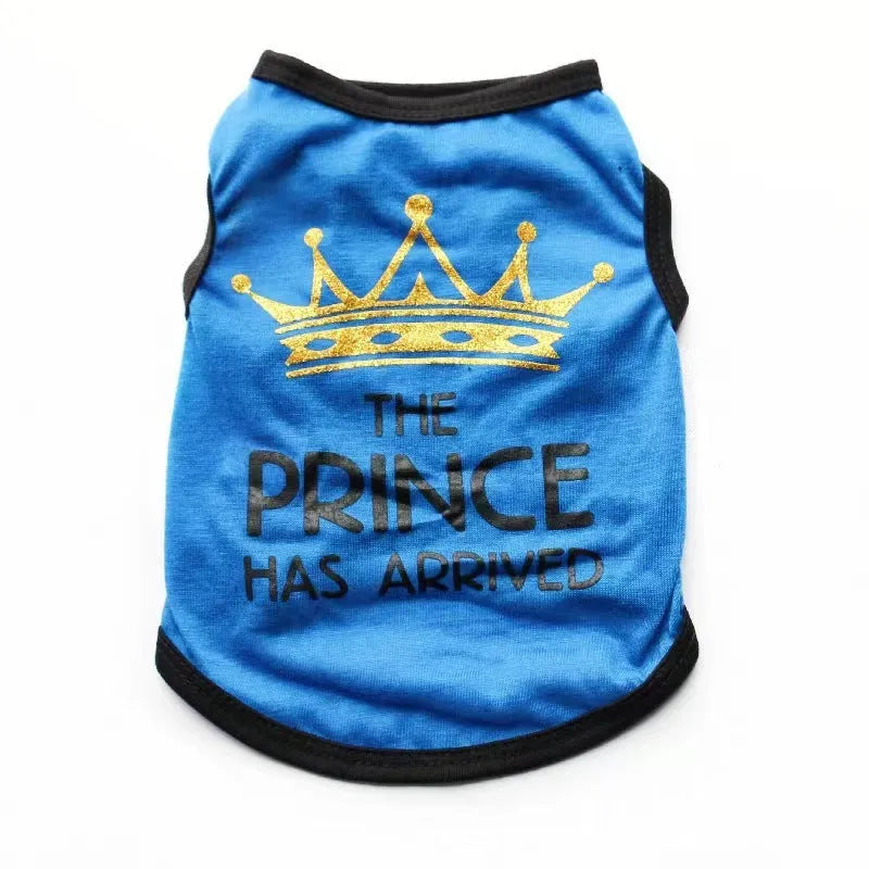 Cotton puppy vest for spring and summer in various colours and sizes