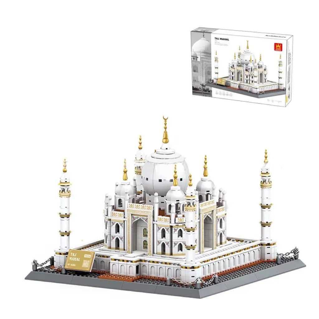 Wange small particle building blocks set with over 800 pieces for world landmark model construction