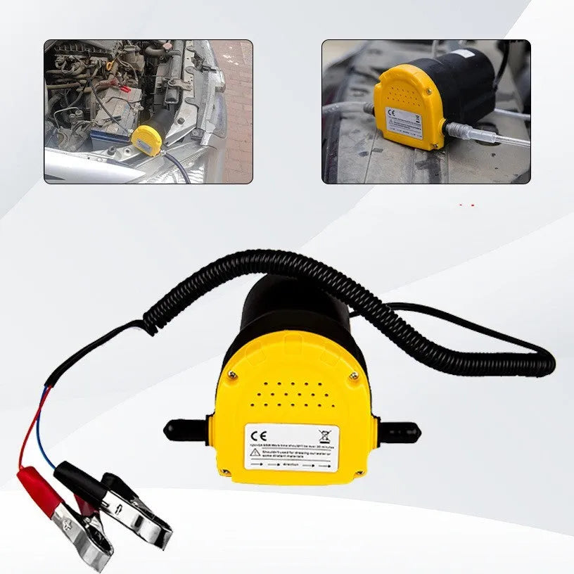 12V electric self-priming oil gear pump with engineering plastic housing.