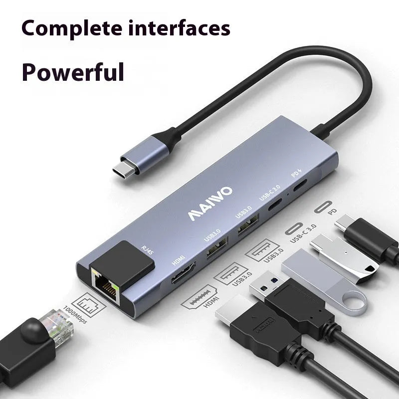 Aluminium Steam Deck docking station with six ports including HDMI, Ethernet and USB 3.0