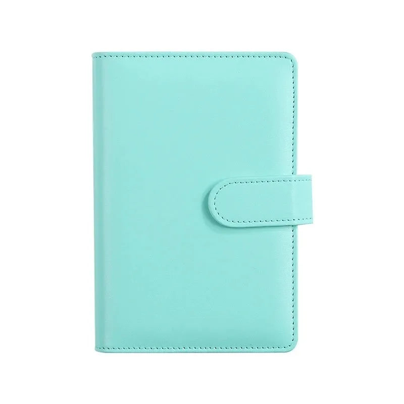 A5 PU leather zipper notebook shell in a solid colour, shown closed with the zip fastened.
