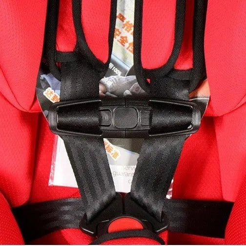 Black nylon seat belt clip for child car seat 5-point harness buckle retention