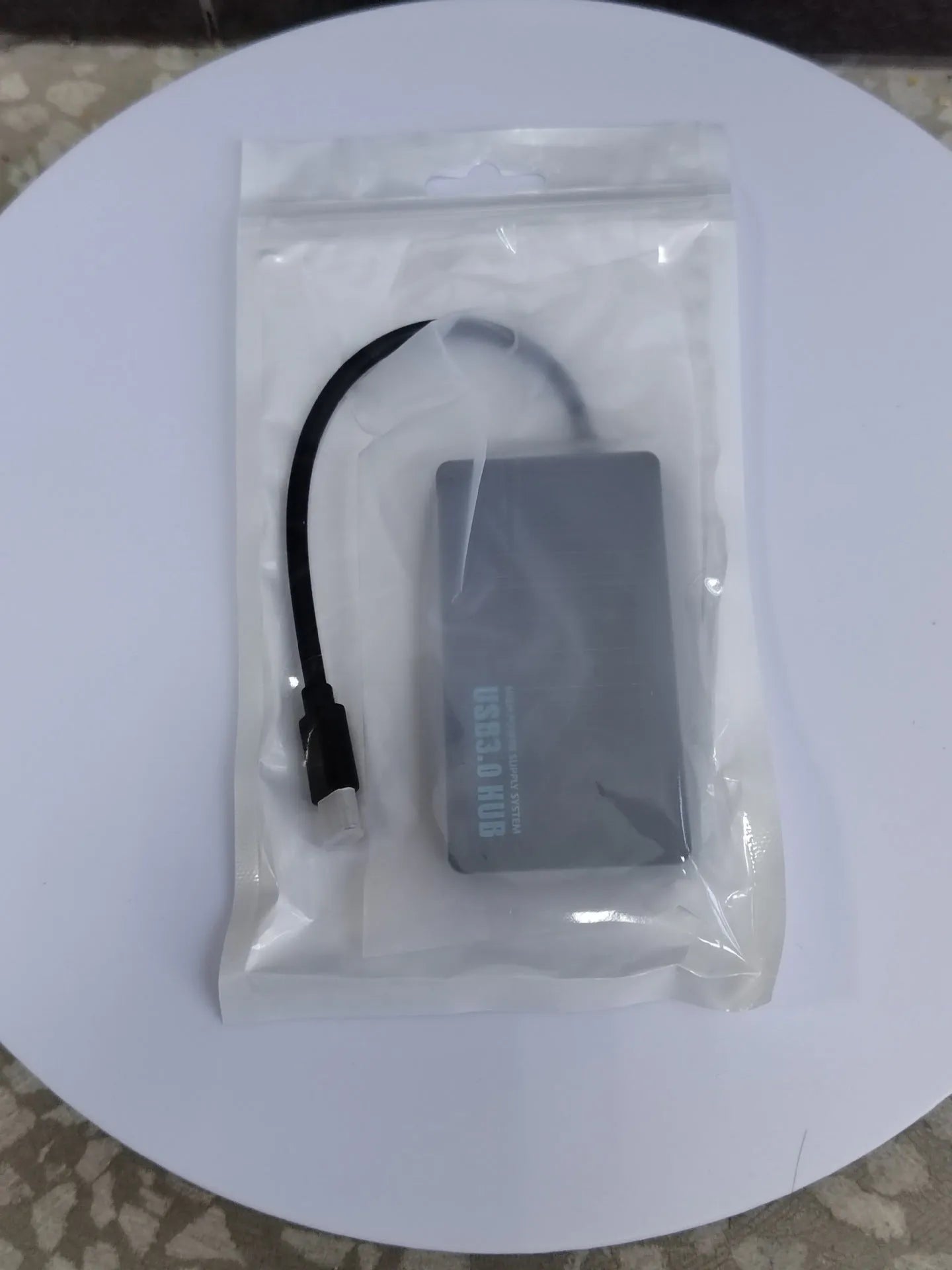 USB 3.0 multi-port extender cable with 20cm length showing Type-C connector and four additional USB ports