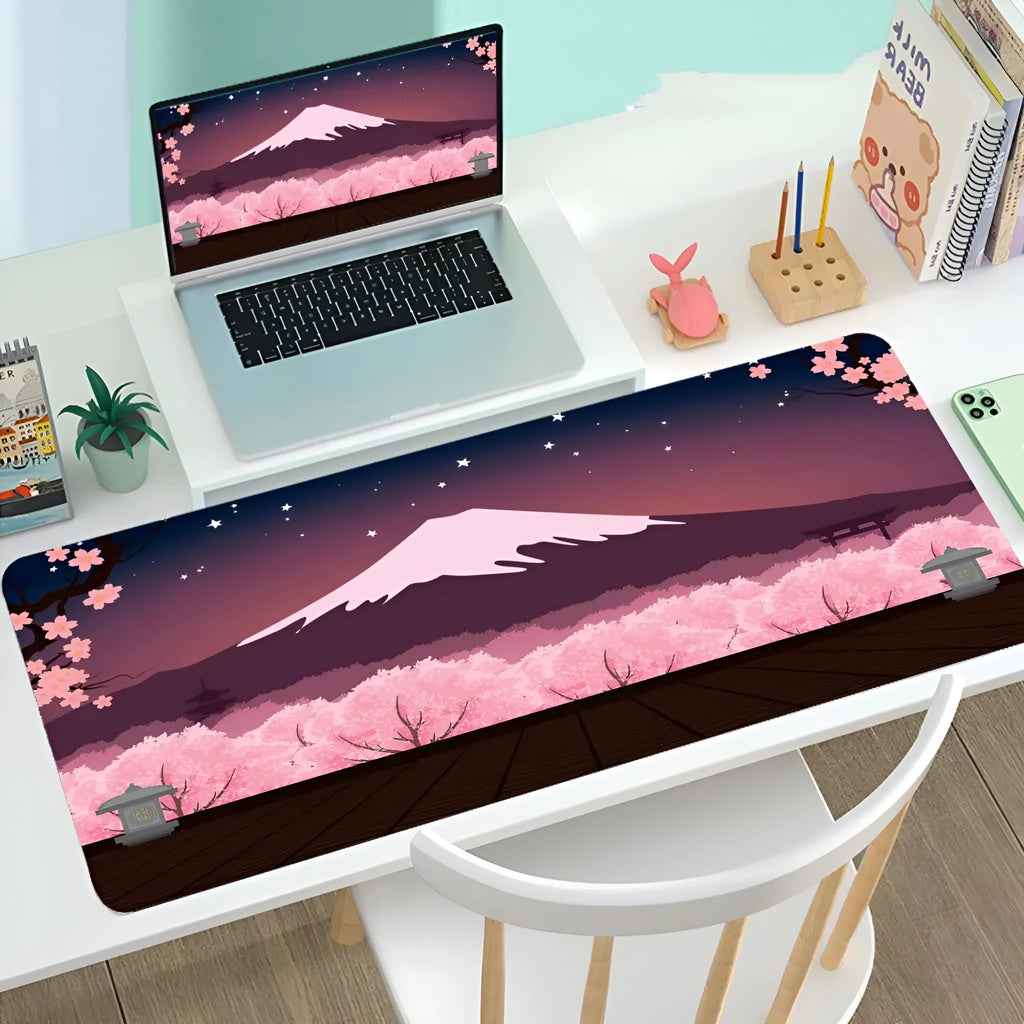 Large gaming mouse desk mat rubber printed pattern multiple sizes 300x600mm to 400x900mm picture colour
