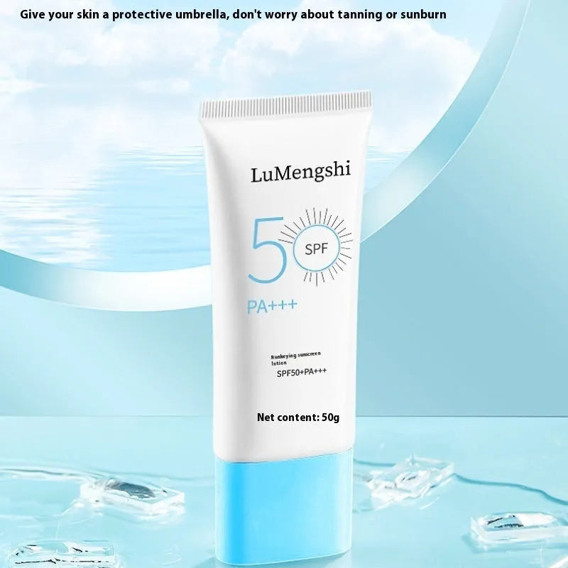 Sunscreen 50g tube moisturising whitening isolation primer universal skin type refreshing cream