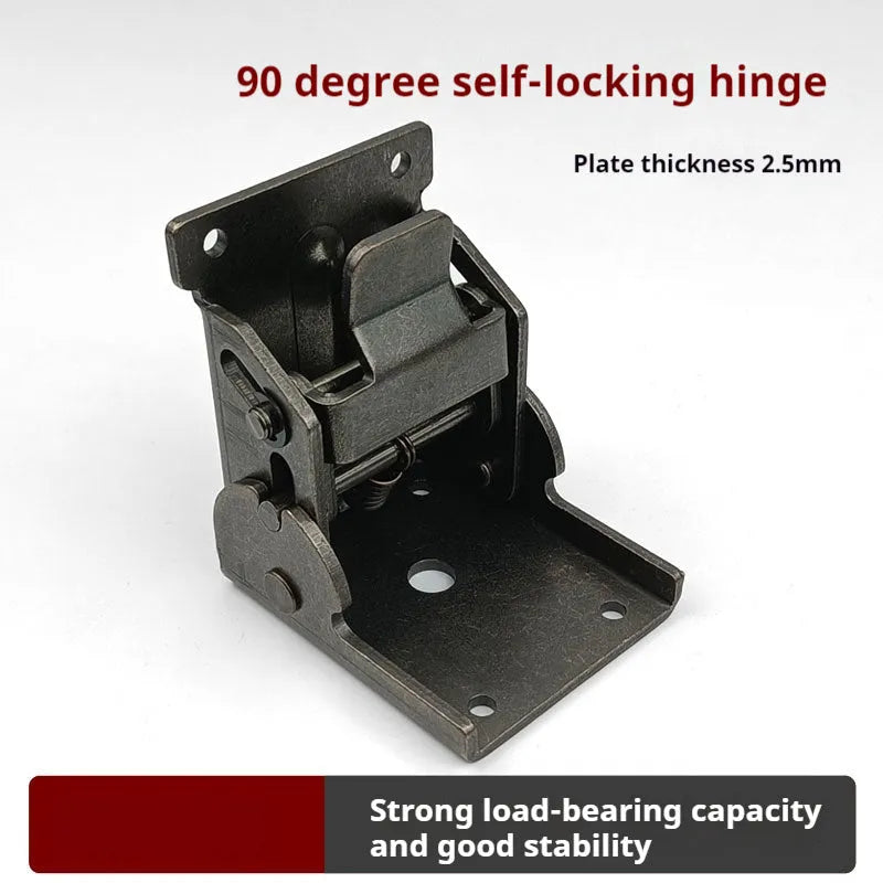 Furniture foot folding hinge with electroplated finish for cabinet doors