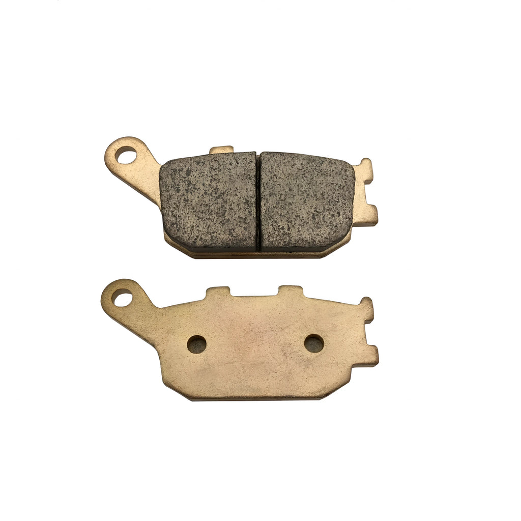 A single set of rear brake pads for Honda CBR954RR motorcycle.