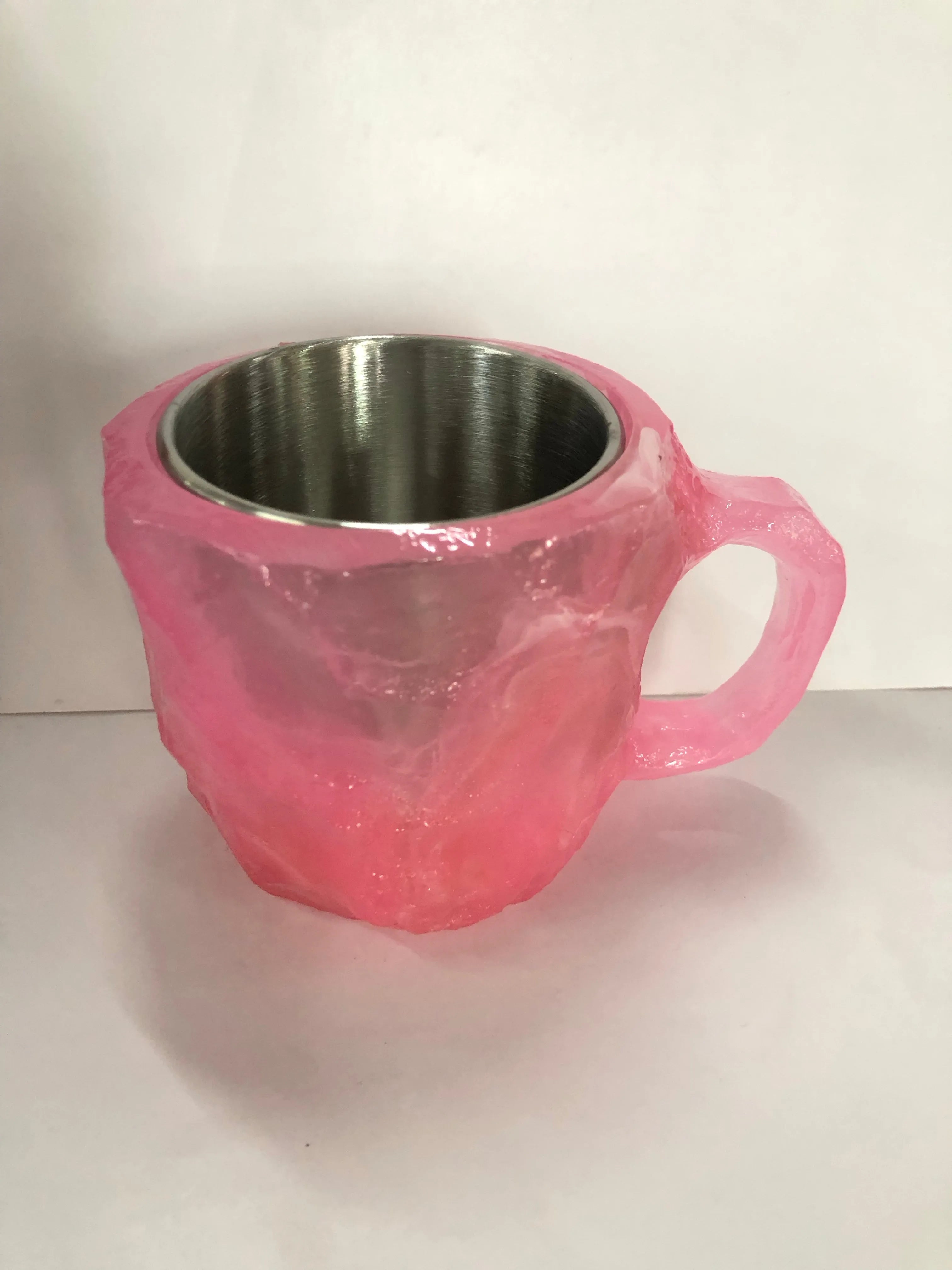 400ml mineral crystal resin coffee mug with handle in various colour options